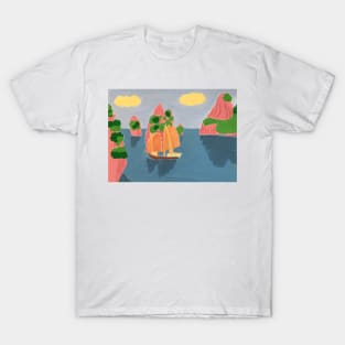 Asia coast in the evening T-Shirt